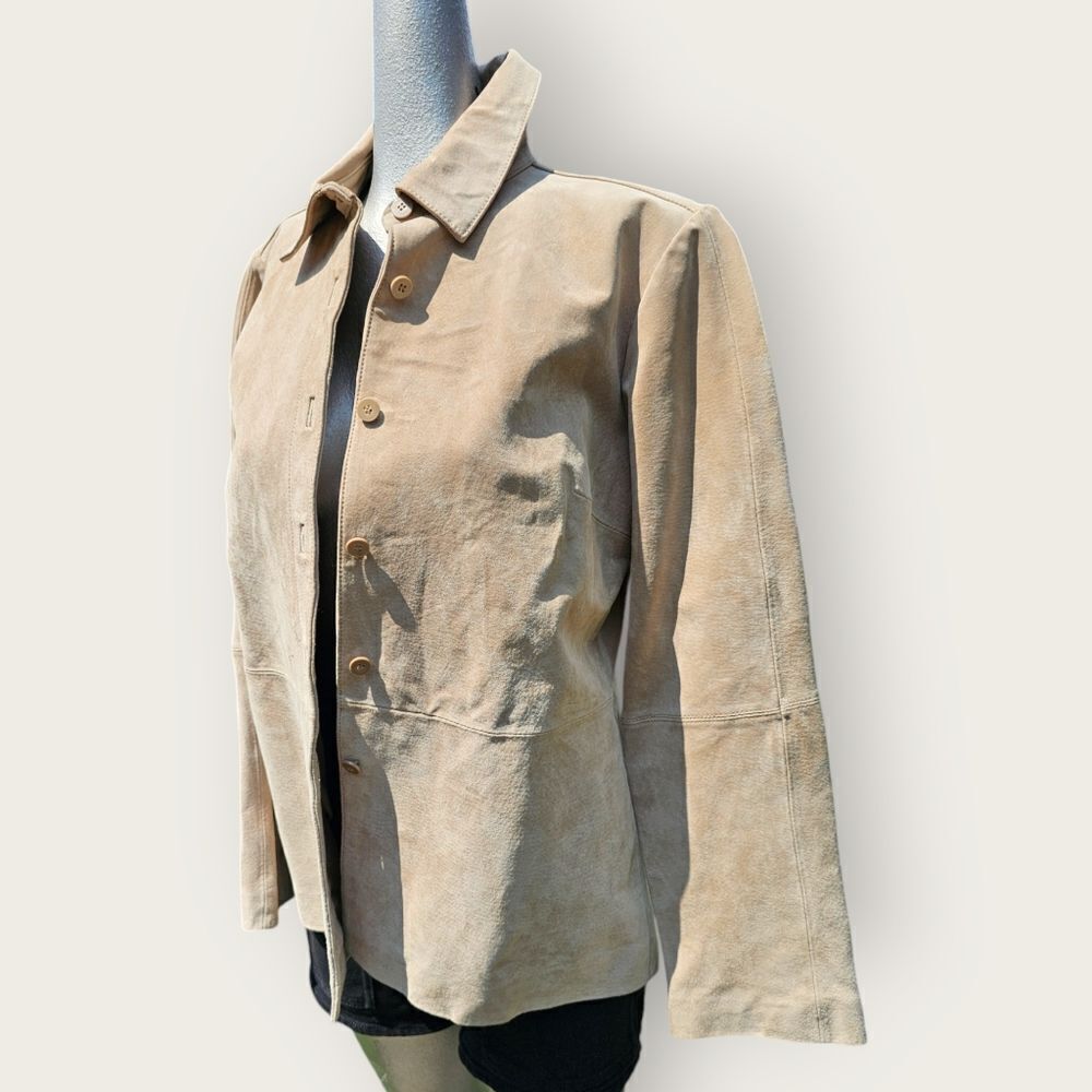 🤍 Massini Leather Trench Coat | Ivory Beige | Genuine Leather | Medium